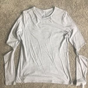 Fabletics long sleeve yoga top w/ open elbows
